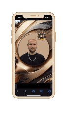 Digitale Visitenkarte auf Smartphone